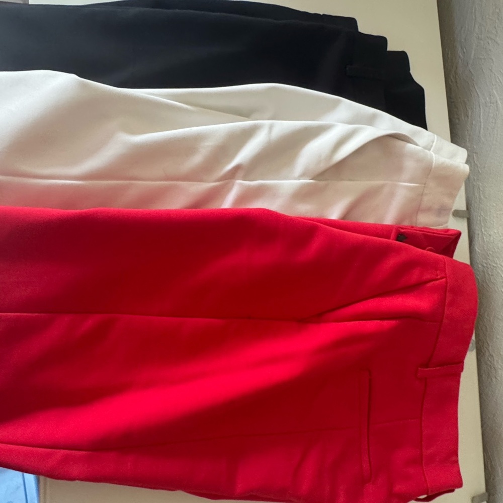 Express columnist pants 0R bundle 3 pairs black white red - Picture 4 of 8